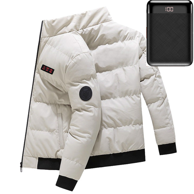 Windproof Cotton Padded USB Heating Coat - Coats -  Trend Goods