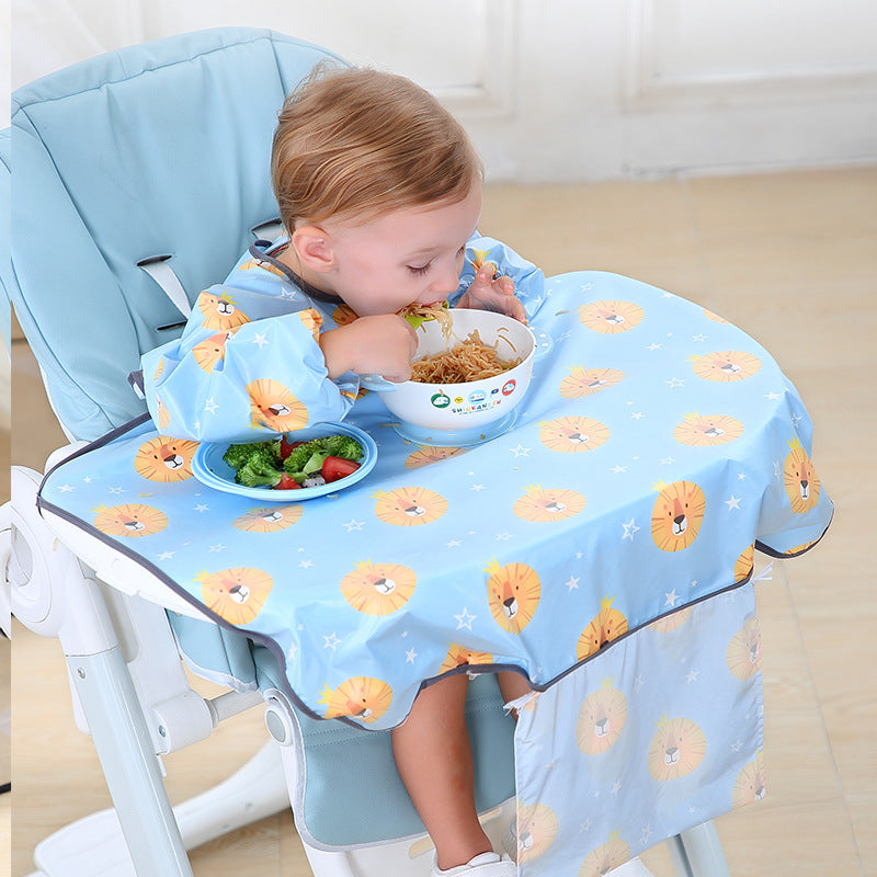 Long-sleeved Apron Dining Chair Bib Overalls - Baby Bibs -  Trend Goods