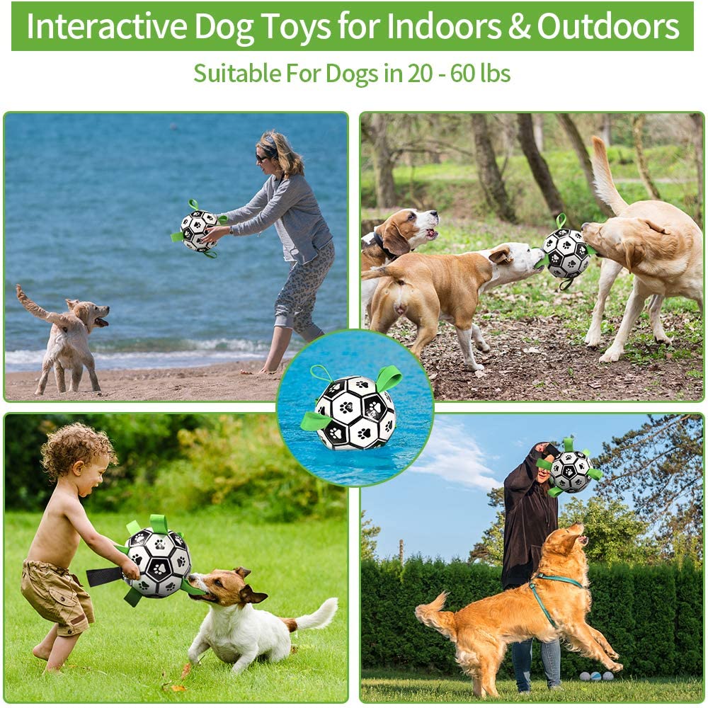 Dog Toys Interactive Football Toys with Grab Tabs - Pet Toys -  Trend Goods