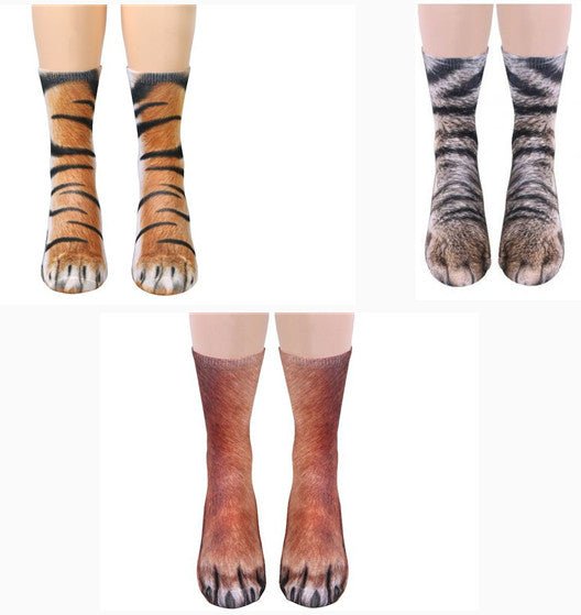 3D Animal Paw Socks Adult Cute Cat Claws Socks Unisex Long Socks - Socks -  Trend Goods