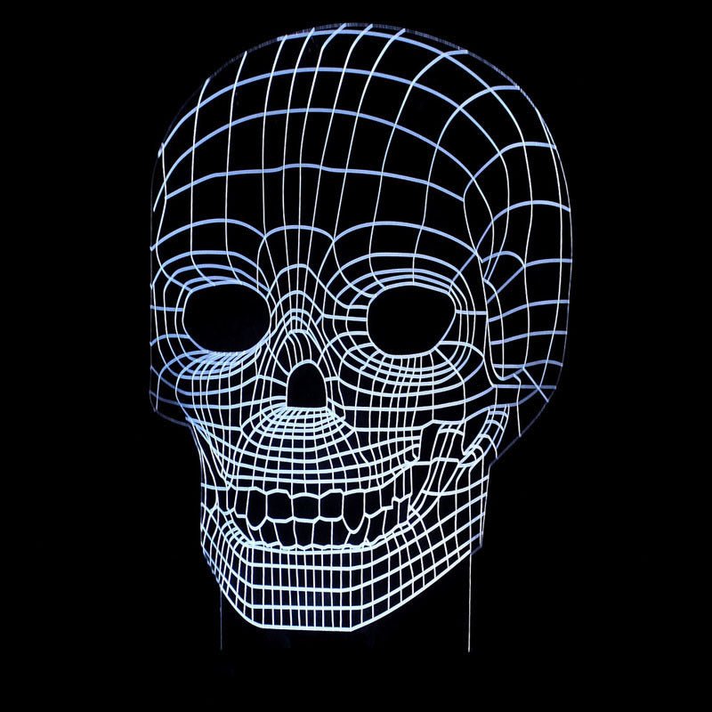 3D LED Color Changing Lamp Halloween Skull Light Acrylic 3D Hologram Illusion - LED Lamps -  Trend Goods