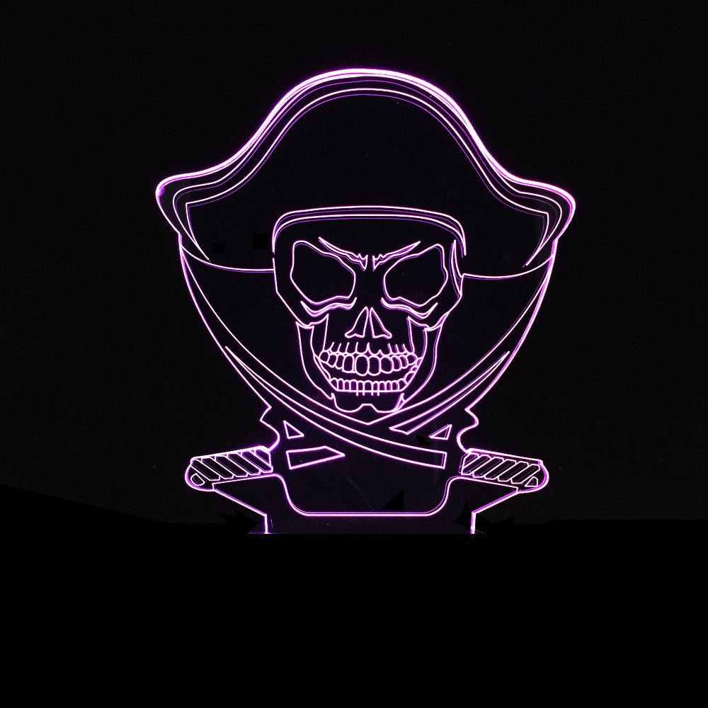 3D LED Color Changing Lamp Halloween Skull Light Acrylic 3D Hologram Illusion - LED Lamps -  Trend Goods