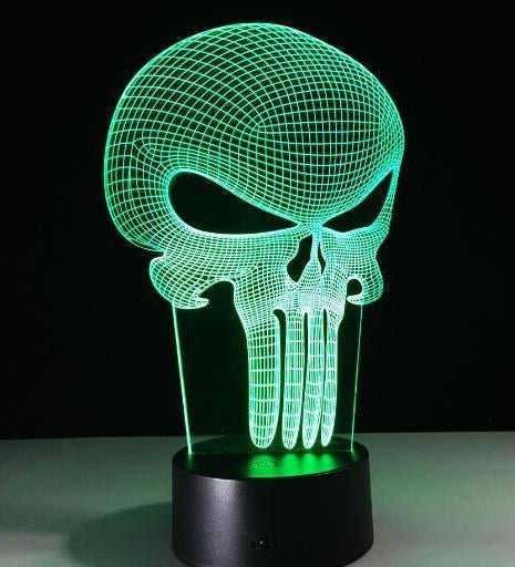 3D LED Color Changing Lamp Halloween Skull Light Acrylic 3D Hologram Illusion - LED Lamps -  Trend Goods