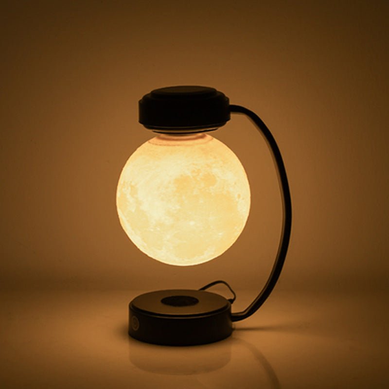 3D LED Moon Night Light Wireless Magnetic Levitating Rotating Floating Ball Lamp - Lamps -  Trend Goods