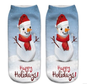 3D Printed Christmas Low Cut Ankle Sport Socks - Socks -  Trend Goods