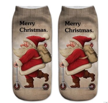 3D Printed Christmas Low Cut Ankle Sport Socks - Socks -  Trend Goods