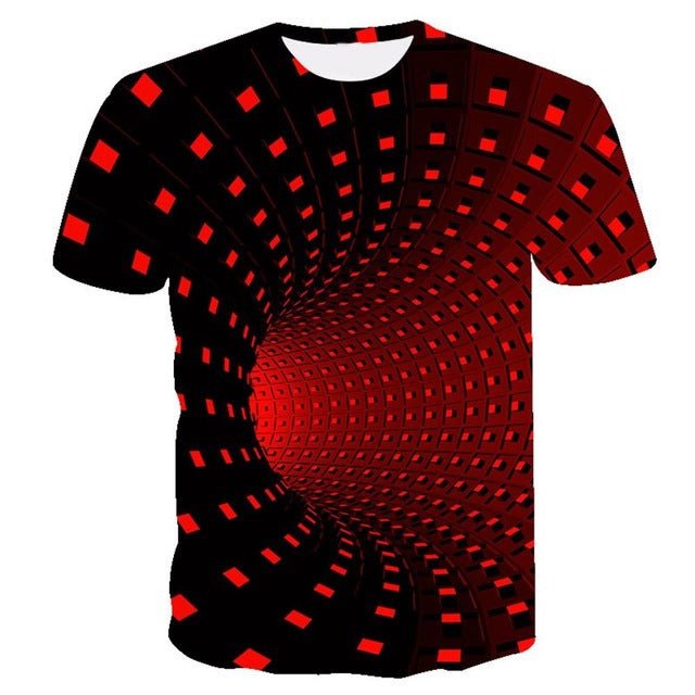 3D swirl print T-shirt - T-Shirts -  Trend Goods