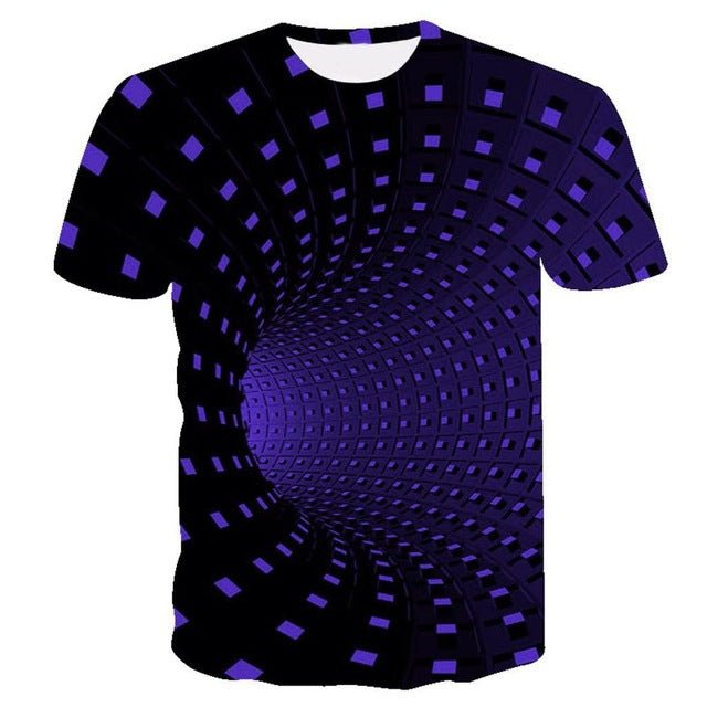 3D swirl print T-shirt - T-Shirts -  Trend Goods