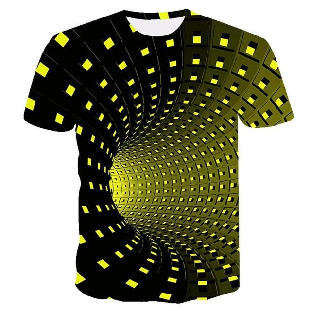 3D swirl print T-shirt - T-Shirts -  Trend Goods