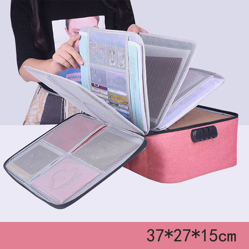 Credential Storage Bag Family Large-Capacity Multi-Function File Bill Folder - File Folders -  Trend Goods