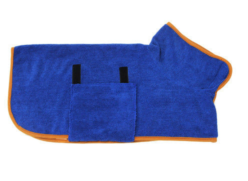 Microfiber Absorbent Pet Bathrobe With Waist-wrapped - Pet Towels -  Trend Goods