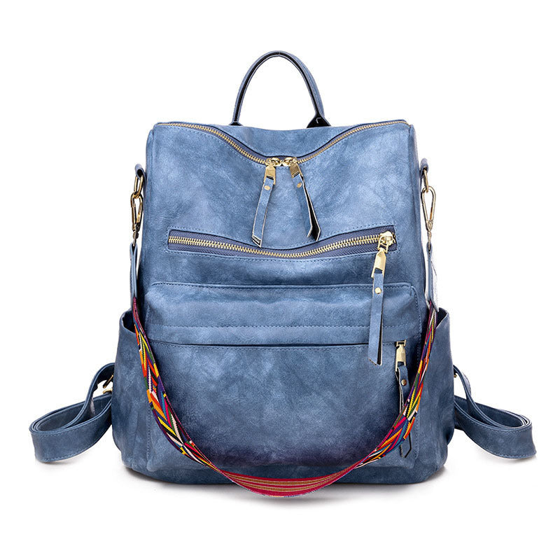 Vintage Large Capacity Soft Leather Backpack - Backpacks -  Trend Goods