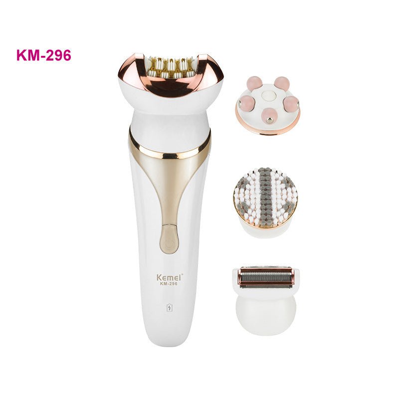 4-in-1 Rechargeable Electric Epilator Multi-function Epilator Lady Hair Removal Massager Set - Epilators -  Trend Goods