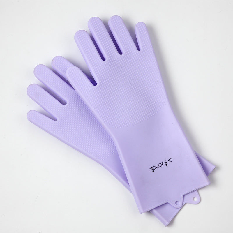 Thickened silicone dishwashing brush glove - Kitchen Gloves -  Trend Goods