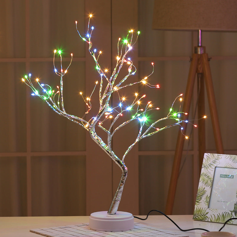 Tree Light Touch Switch Pearl Star Night Light - Home Decor -  Trend Goods