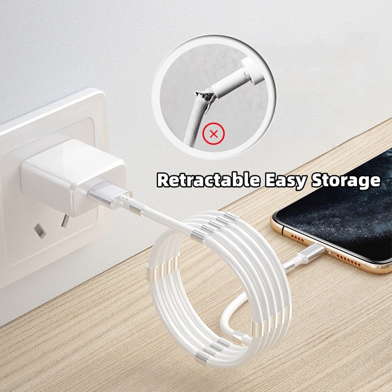 New Magic Rope Magnetic Absorption Data Cable - Phone Cables -  Trend Goods