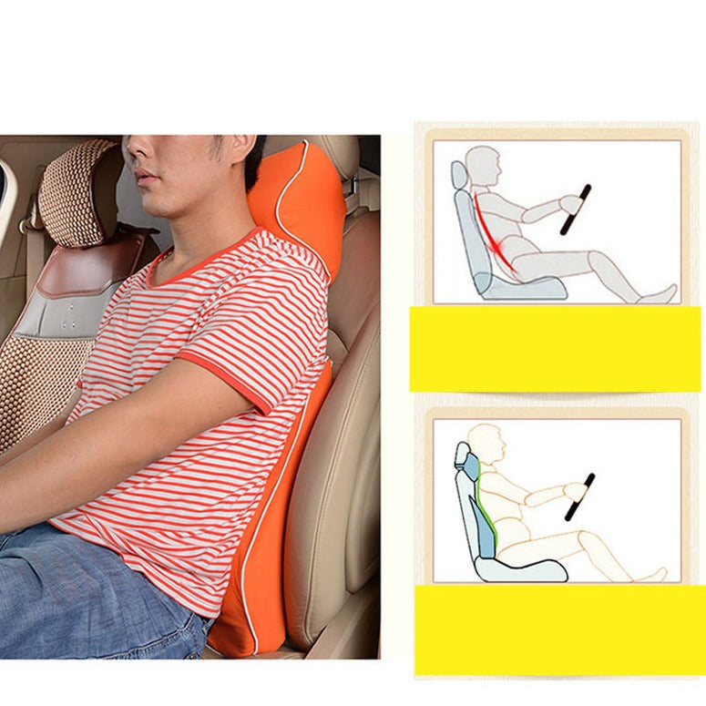 Car Headrest Neck Protector Backrest Car Seat Pillow Lumbar Pillow Memory Foam - Auto Accessories -  Trend Goods