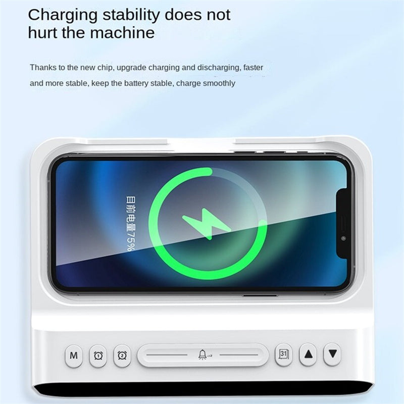 15W Three-in-one Wireless Charger Multi Alarm Clock Thermometer Fast Charging Station - Alarm Clocks -  Trend Goods