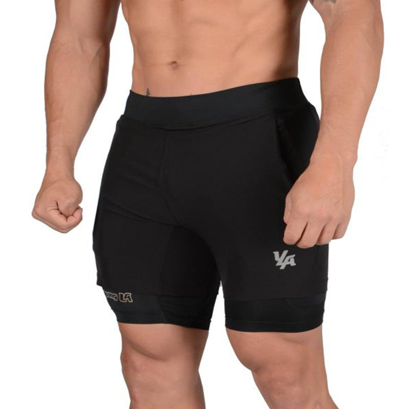 Running Shorts Gym Fitness Bodybuilding Training Quick-drying Shorts - Shorts -  Trend Goods