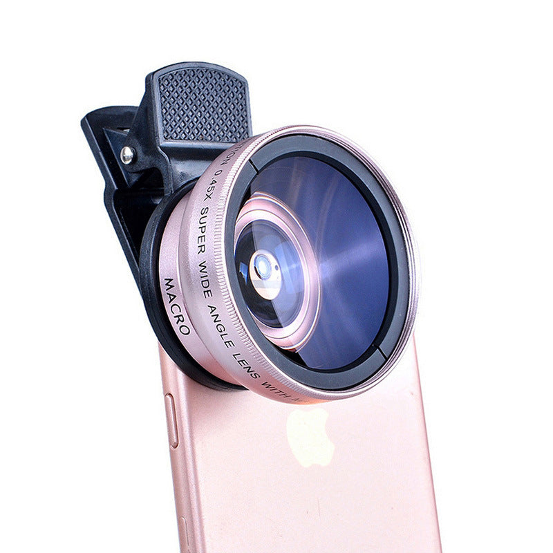 Universal Mobile phone lens 0.45Xwide angle 12.5 times the macro external lens - Camera Gears -  Trend Goods