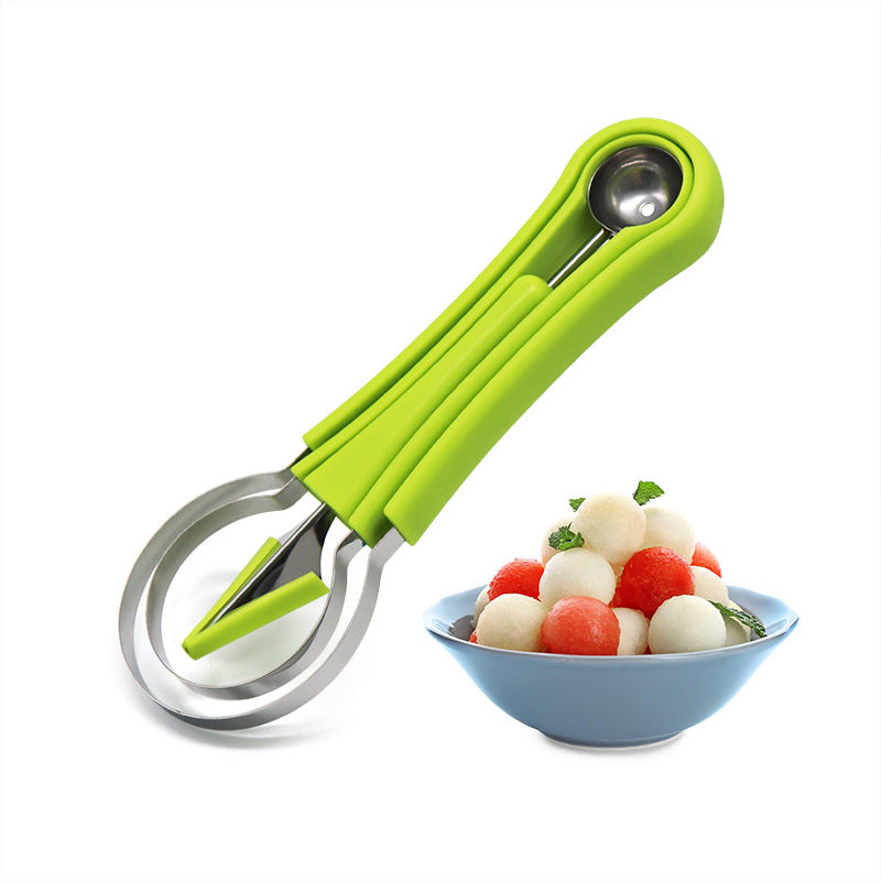 Three-in-one Stainless Steel Multi-purpose Fruit Ball Excavator Spoon - Kitchen Tools -  Trend Goods