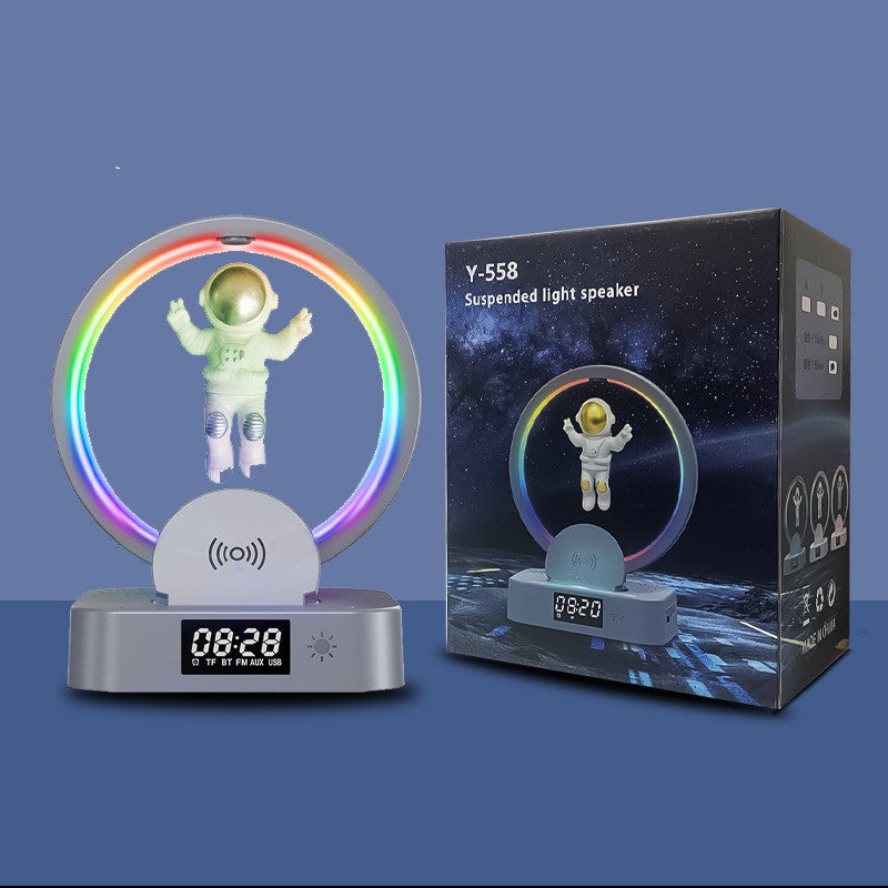 Magnetic Levitation Astronaut Bluetooth Speaker RGB Mini Radio TWS Sound Box - Bluetooth Speakers -  Trend Goods
