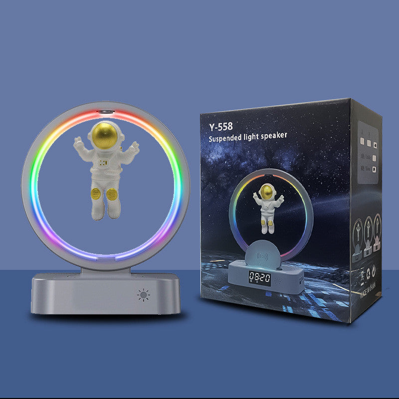 Magnetic Levitation Astronaut Bluetooth Speaker RGB Mini Radio TWS Sound Box - Bluetooth Speakers -  Trend Goods