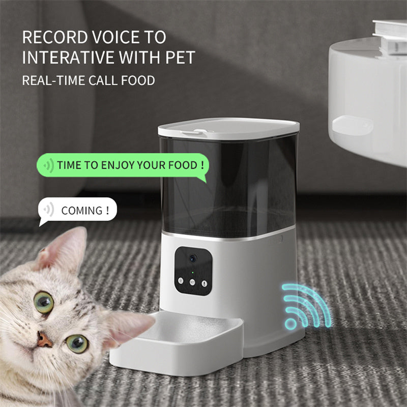 Pet Automatic Feeder Large Capacity Smart Voice Recorder APP Control Timer Feeding - Pet Gadgets -  Trend Goods