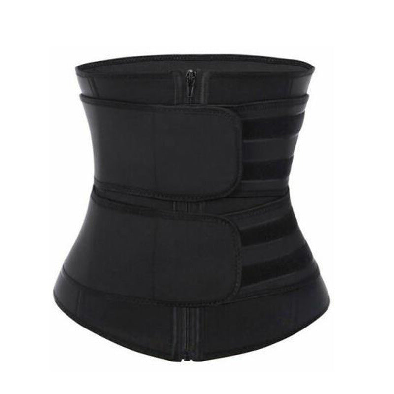 Rubber Neoprene Body Sculpting Zipper Double Waist Belt Body Sports Fitness - Sports Accessories -  Trend Goods