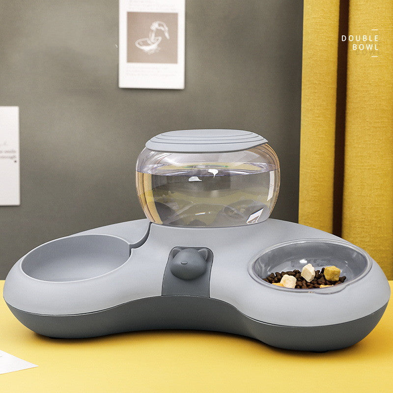 Automatic Drinking Water And Feeding Double Bowl - Pet Bowls -  Trend Goods
