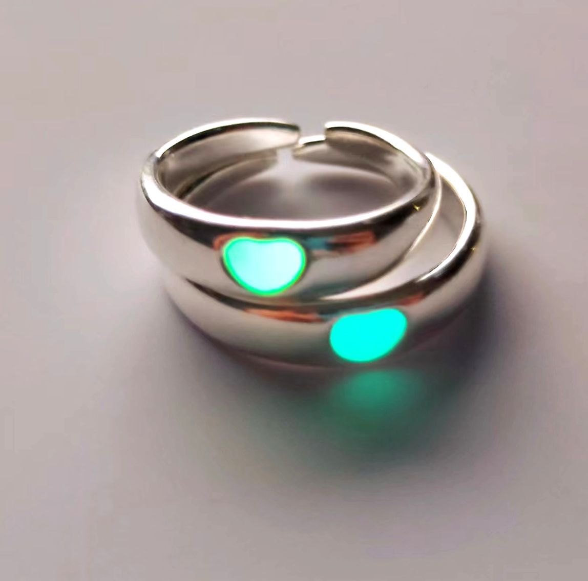 Fashion Personality Gel Drop Glow Couple Ring - Rings -  Trend Goods