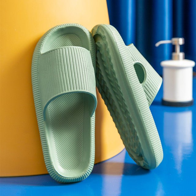 4cm Household Anti-skid Thick Soled Light Household Bathroom Couple Slippers - Slippers -  Trend Goods