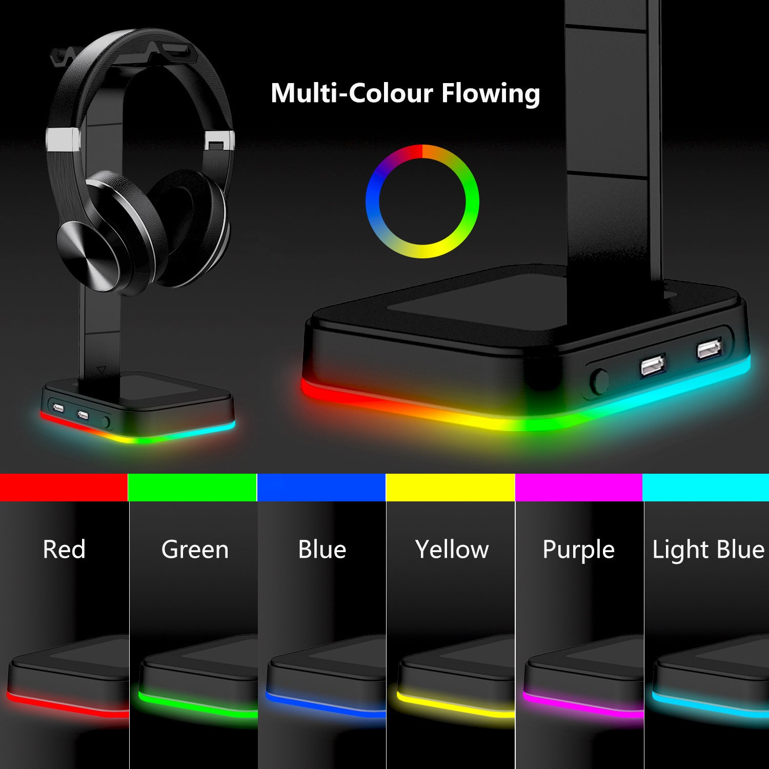 Colorchanging Gaming Headset Bracket - Headphone Accessories -  Trend Goods