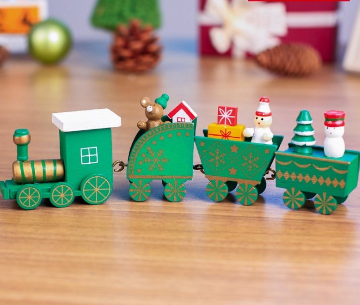 4pcs Mini Wood Train Toys - Toys -  Trend Goods