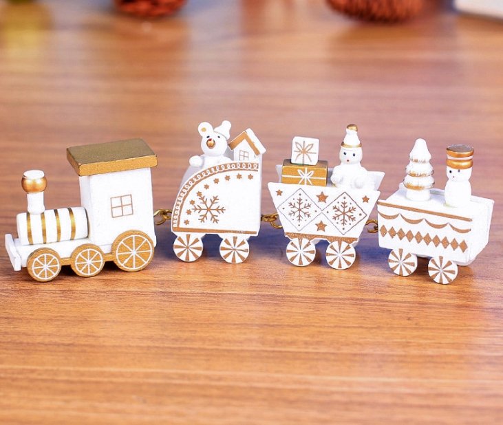 4pcs Mini Wood Train Toys - Toys -  Trend Goods