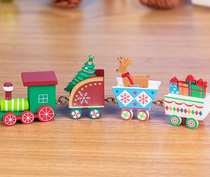 4pcs Mini Wood Train Toys - Toys -  Trend Goods