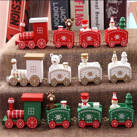 4pcs Mini Wood Train Toys - Toys -  Trend Goods