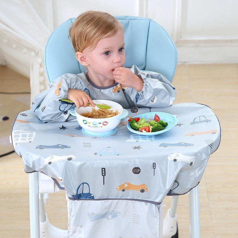 Long-sleeved Apron Dining Chair Bib Overalls - Baby Bibs -  Trend Goods