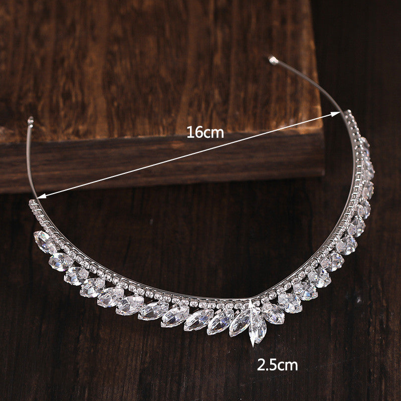 Rhinestone Crown Bridal Zircon Headband - Hair Accessories -  Trend Goods