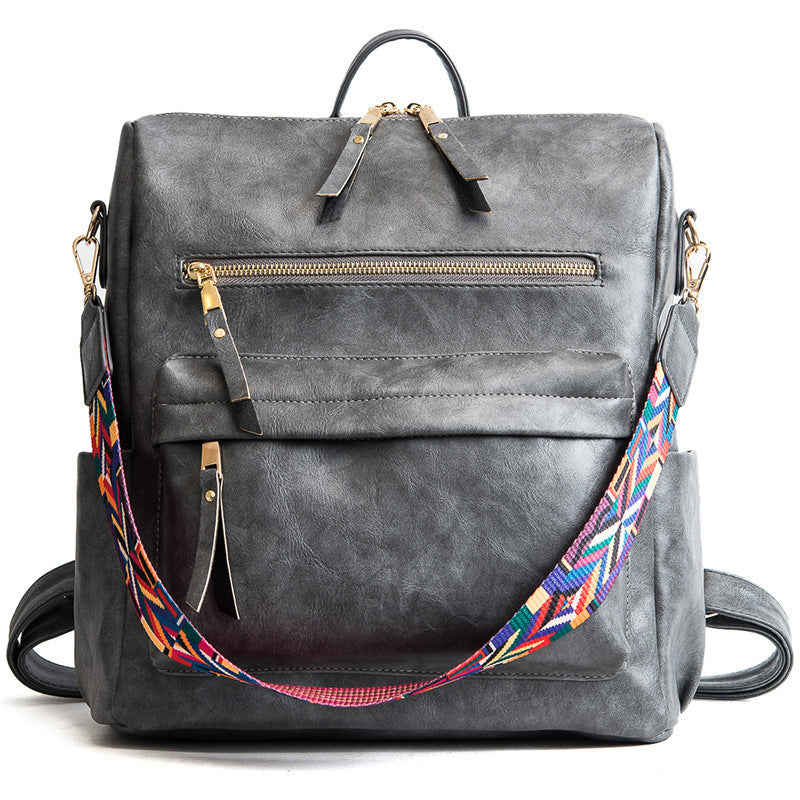 Vintage Large Capacity Soft Leather Backpack - Backpacks -  Trend Goods