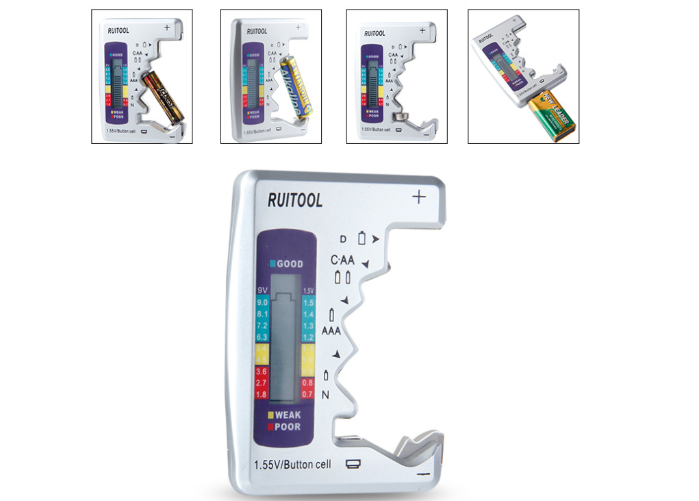 Universal Digital Battery Tester LCD AA AAA 9V - Battery Checkers -  Trend Goods