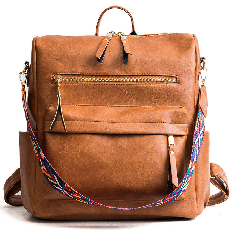 Vintage Large Capacity Soft Leather Backpack - Backpacks -  Trend Goods