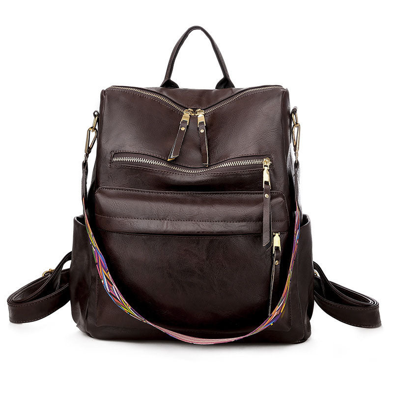 Vintage Large Capacity Soft Leather Backpack - Backpacks -  Trend Goods