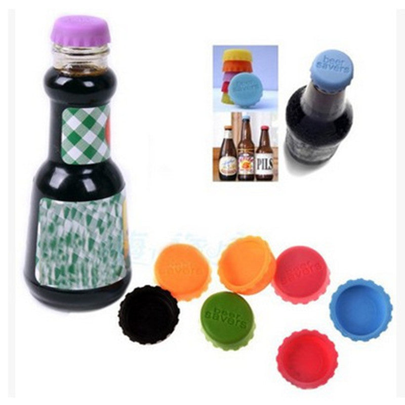 Candy Colored Silicone Bottle Cap - Bottle Caps -  Trend Goods