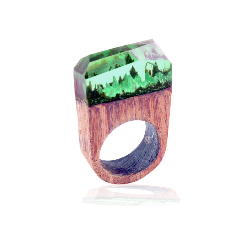 Wood ring characteristic ring resin ring - Rings -  Trend Goods