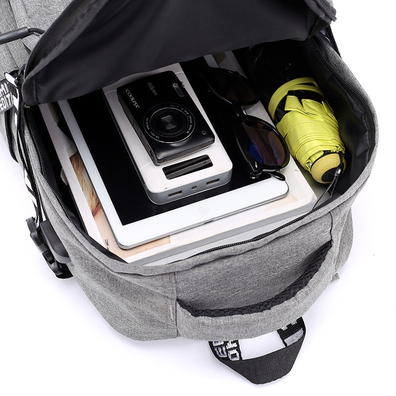 Laptop Backpack With USB Charge - Backpacks -  Trend Goods