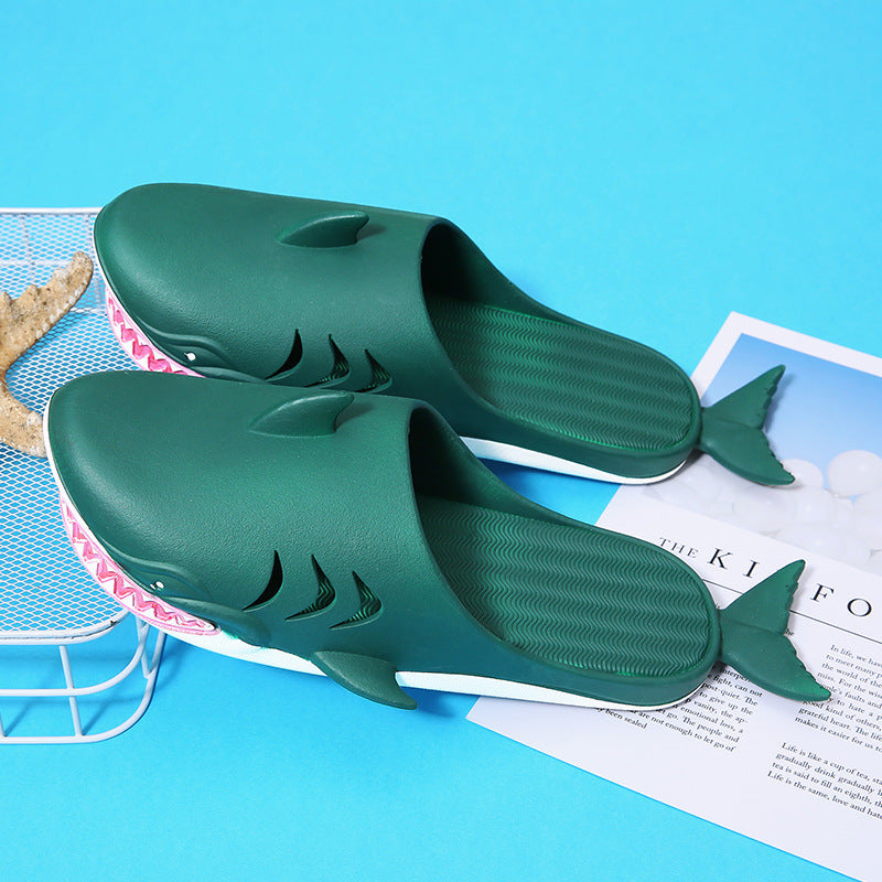 Shark Slippers Beach Shoes Home Flat Slippers - Slippers -  Trend Goods