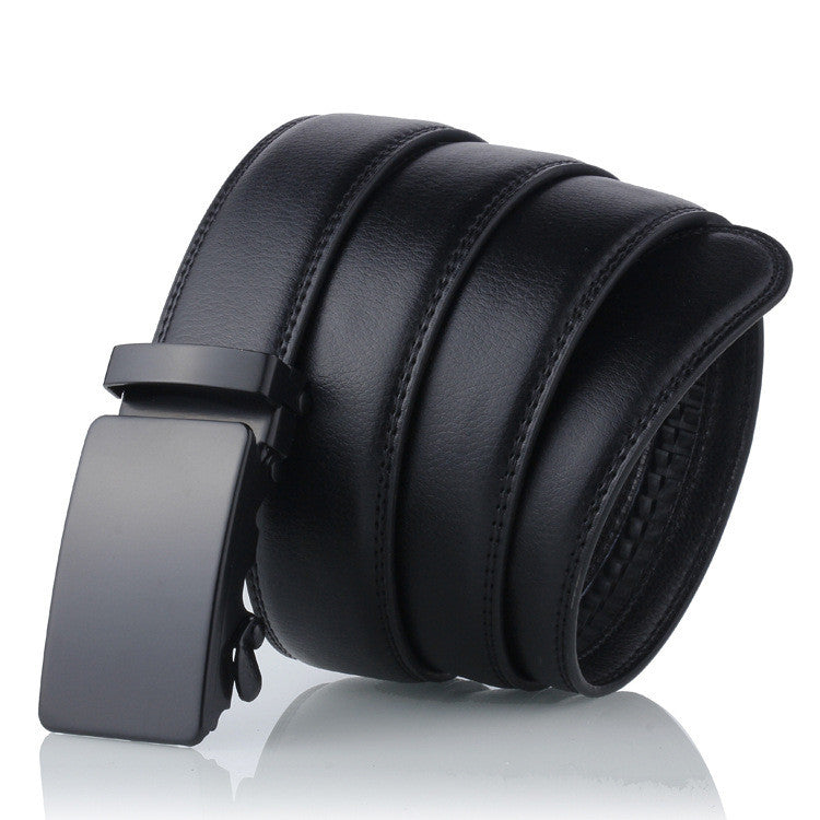 Black Sliding Buckle Men's Belt - Belts -  Trend Goods