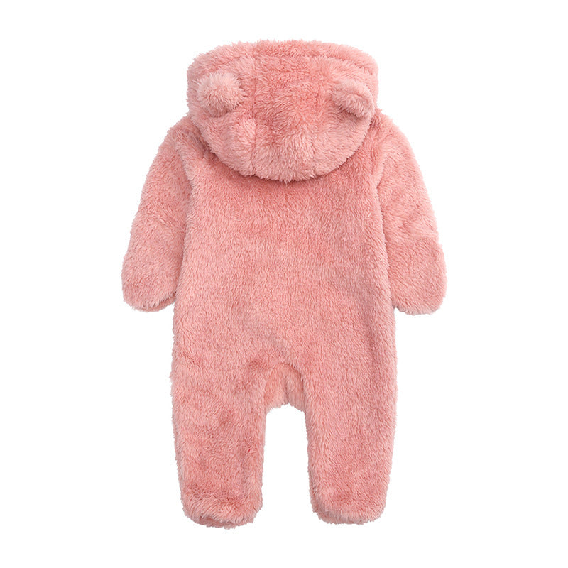 Autumn And Winter Baby Bear Hooded Jumpsuits - Rompers, Jumpsuits, Overalls -  Trend Goods