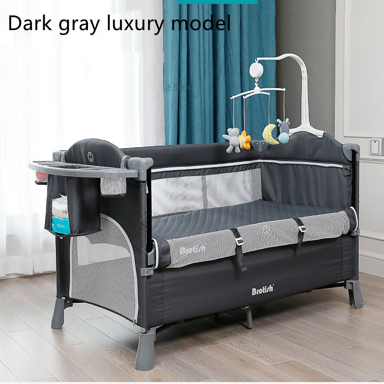 Multifunctional Baby Cot Splicing Large Bed Movable - Baby Cribs -  Trend Goods